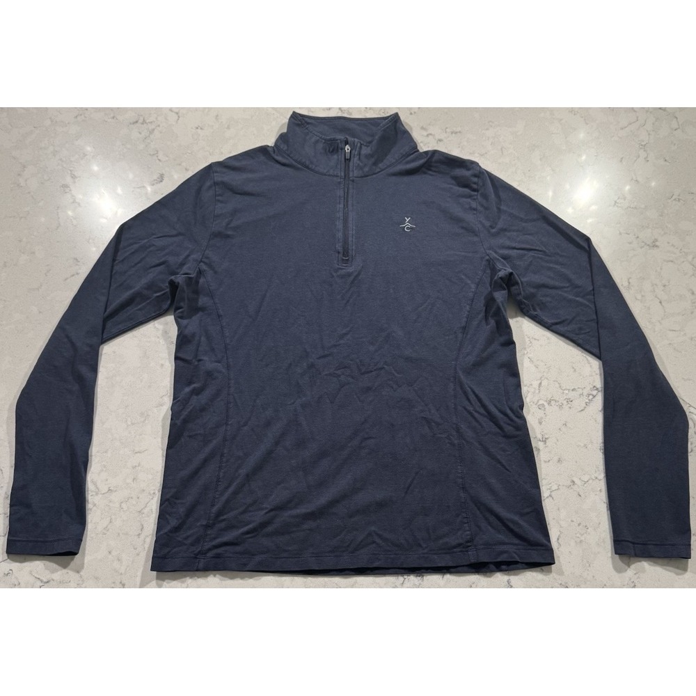 Tasc Recess Quarter Zip Pullover Womens XL Navy Blue Performance Outdoor TW300